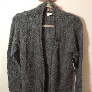Grey/blue cardigan sweater
